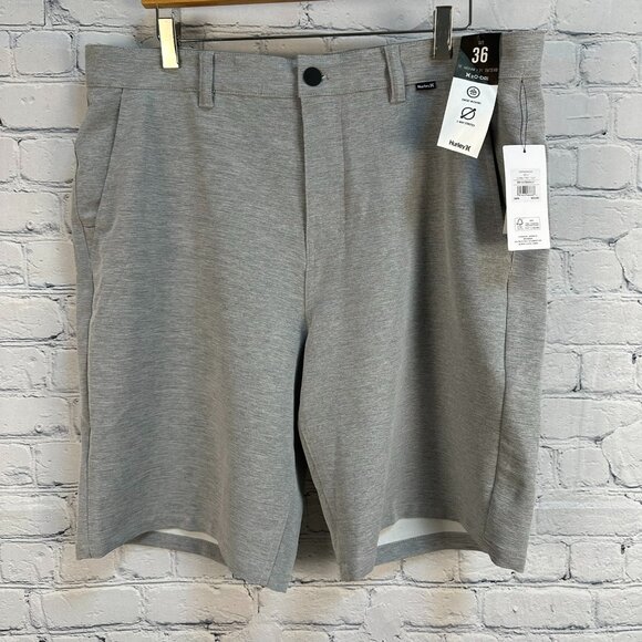 Hurley Men's H2O Dri Cutback 21" Outseam Hybrid Swim Board WalkShorts, Wolf Grey - Picture 4 of 15